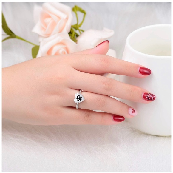 Pet Urn Ash Memorial Ring Eternal Memories Always In My Heart - Picture 2 of 8